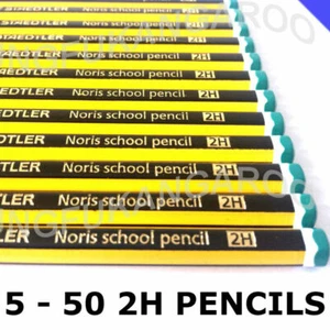 5 - 50 Staedtler Noris Pencils 2H Drawing Joinery Art School Sketching Artist - Picture 1 of 3