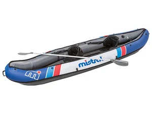 Mistral Nylon Kajak, 3-Luftkammersystem, mit 2 Doppelpaddeln - B-Ware gut - Bild 1 von 18