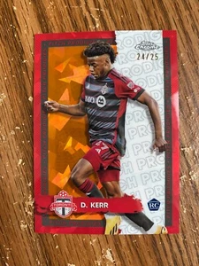 2024 Topps Chrome MLS Sapphire Deandre Kerr Orange 24/25 Pitch Prodigies RC - Picture 1 of 1