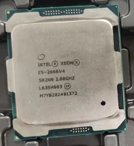Intel Xeon E5-2666V4 12-core 24-thread 2.80GHz LGA-2011-3 CPU processor - Picture 1 of 1