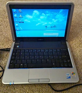 9" Small Lightweight Dell Mini 910 Laptop 2GB XP Pro, Office2010 WkGr8NewBat! - Picture 1 of 1