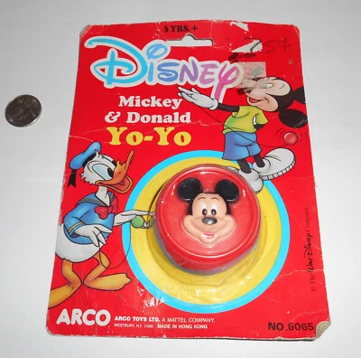 De colección ARCO Walt Disney YO-YO Mickey Mouse en Paquete HONG KONG Foto 1 de 2