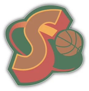 Seattle Supersonics NBA Basketball Symbol Car Bumper Sticker- 3'' or 5'' - Picture 1 of 1