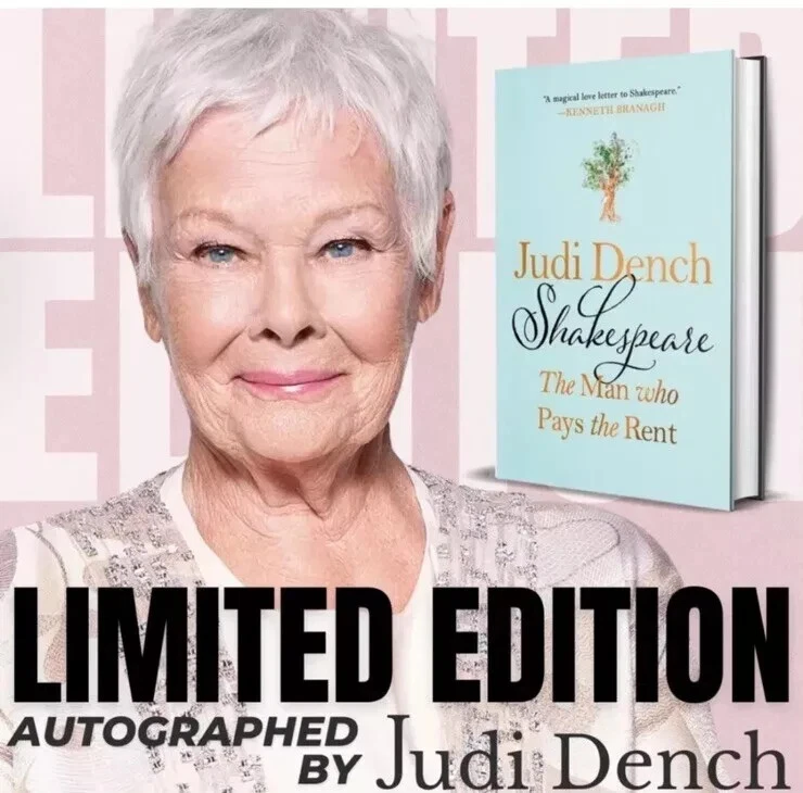 Dame Judi Dench SIGNED Shakespeare The Man Who Pays The Rent Hardback Hardcover - Image 1 of 1