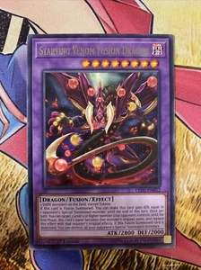 Starving Venom Fusion Dragon - LED5-EN052 - Rare 1st Edition Near Mint - Picture 1 of 1