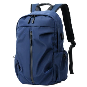 Anti-theft Unisex Laptop Oxford Backpack Travel School Bag + USB Charging Port - Picture 1 of 26