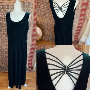 vintage Molly Malloy Evening Gown Emerald Green Women's Elegant dress Size 16 - Picture 1 of 9