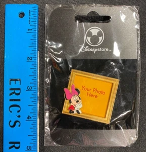 Prendedores de colección para coleccionistas de la tienda Disney Minnie pin de marco de fotos NUEVO en paquete original. - Imagen 1 de 2