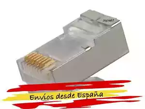 10x Conector STP Cat. 6 Rj45 blindado o Rj49 - Macho - Imagen 1 de 1
