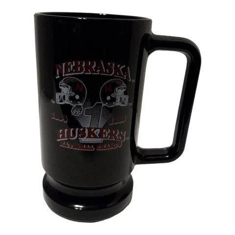 1995 nebraska Cornhuskers National Champions Mug Black College Football 5.5" Cover