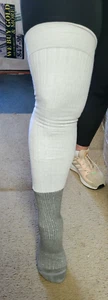 WARM THIGH HIGH WINTER OVER THE KNEE CAST SOCKS 1 PAIR STOCKINGS SMA/MED/LRG NEW - Picture 1 of 10