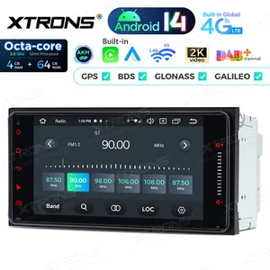 CarPlay Android 14 8-Core 4+64G Car Radio GPS SatNav Stereo Head Unit For Toyota - Picture 1 of 21