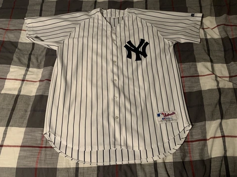 Russell Athletic New York Yankees #25 Jason Giambi Home Jersey Size 48 Cover