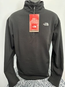 The Northface Mens Hommes Sz L TNF Black NWT 1/4 Zip - Picture 1 of 5