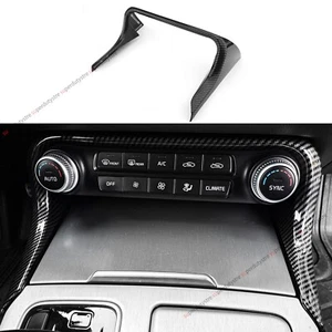 Carbon Fiber ABS Air Condition Switch Button Cover Trim For Kia Stinger 2018-23 - Picture 1 of 7