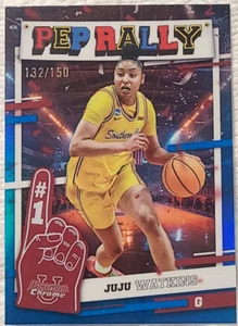 2024-25 Bowman University Chrome - Pep Rally JuJu Watkins #PR-22 rifrattore blu - Foto 1 di 2
