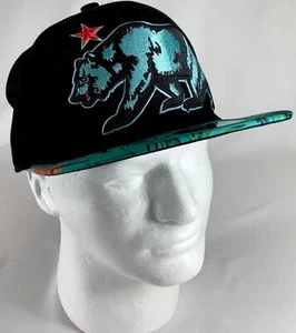 California Republic Bear Hat Cap Sole Addiction OS Snapback Adjustable NWT - Picture 1 of 7