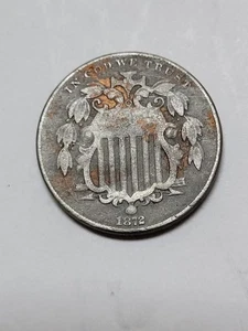 1872  Shield Nickel Decent Details CHEAP !!! - Picture 1 of 4