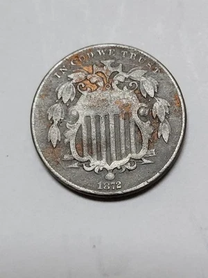 1872  Shield Nickel Decent Details CHEAP !!! - Image 1 of 4