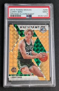2019 Panini Mosaic Larry Bird #290 Hall Of Fame Orange Fluorescent /25 PSA 9 - Bild 1 von 2