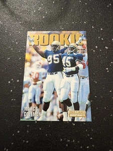 1992 Skybox Impact - Marco Coleman #334 (RC) NFL Miami Dolphins Linebacker - Foto 1 di 2