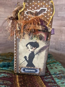 Junk Journal Ephemera Handarbeit Sammelalbum gemischte Medien Umschlag Etiketten Halloween - Bild 1 von 5