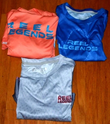 Camisas Three REEL LEGENDS Niños XL (16) Mangas Largas y Cortas Excelente Estado Foto 1 de 4