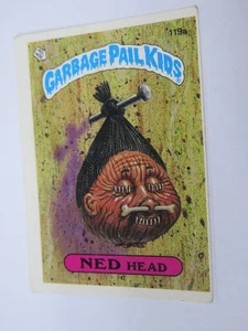 1986 Topps Garbage Pail Kids #119a Ned Head - Ships out Quickly! - Picture 1 of 3