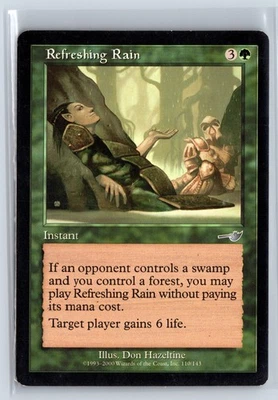 (4x) REFRESHING RAIN – MTG Magic the Gathering Card – Nemesis – Uncommon - Image 1 of 4