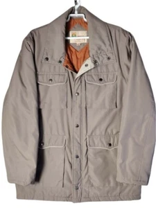 Vintage Field And Stream Womens WARM Coat Large Tan Thinsulate 70/80s Grandma - Picture 1 of 10
