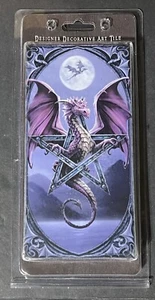 Anne Stokes dekorative Kunst Fliese Drachen im Mondlicht (versiegelt) - Bild 1 von 14