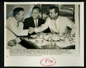 Danny Murtaugh named Pittsburgh Pirates manager 1957 Press Photo Bobby Bragan - Picture 1 of 2