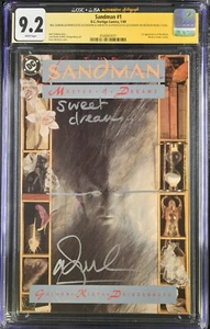 Sandman #1 CGC 9.2 SS Neil Gaiman & Sam Keith autograph - Picture 1 of 2
