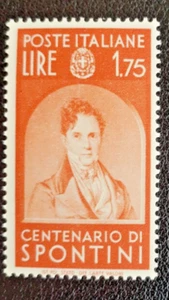 1937 KINGDOM ILLUSTRIOUS MEN STAMP Stamp 1.75 LIRE MNH - Gaspare Spontini - Picture 1 of 1
