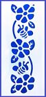 Flexible Stencil *bee's And Flowers* Garden Border Card Making 20 X 9.5cm