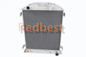 APTO 1930 1931 FORD HI BOY HOT ROD MODELO A CHEVY V8 MOTOR 4 FILAS RADIADOR DE ALUMINIO - Imagen 1 de 11