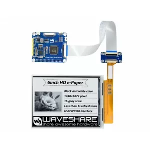 1448×1072 HD 6inch E-Ink display HAT for Raspberry Pi 16 Gray Scale - Picture 1 of 7