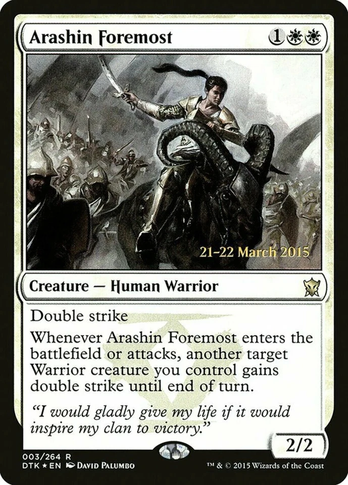MTG - Arashin Foremost (PRM-PRE) FOIL - Image 1 of 1