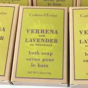 1 X Crabtree And Evelyn Verbena and Lavender Soap 35g Boxed