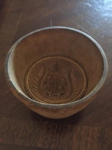 Primitive Drehmaschine gedrechselte Ananas Butter Form KOSTENLOSER VERSAND - Bild 1 von 2