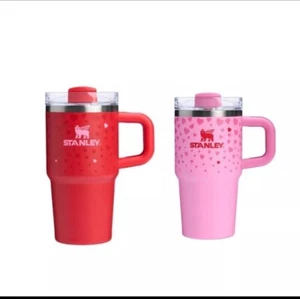 Stanley Cup Valentine’s Day 2025 Ruby Red & Sweet Hearts 20 oz 2 Pack Tumblers - Picture 1 of 7