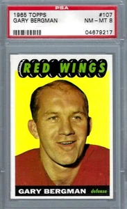 1965 Topps HK #107 PSA 8 Gary Bergman Red Wings 107 - Bild 1 von 2