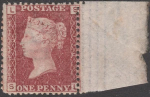 1864/79 SG43 1d PLACA ROJA ROSA 170 SIN MONTAR COMO NUEVA MNH (SL) - Imagen 1 de 2