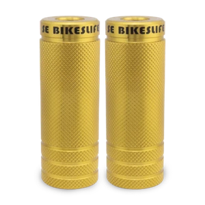 SE Racing Wheelie Pegs BMX bicycle 3/8" or 14mm (PAIR) - GOLD - Picture 1 of 1