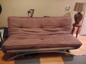 Futon w/mattress, lamp and table. 3rd floor condo, only pick up. Serious buyers. - Picture 1 of 3