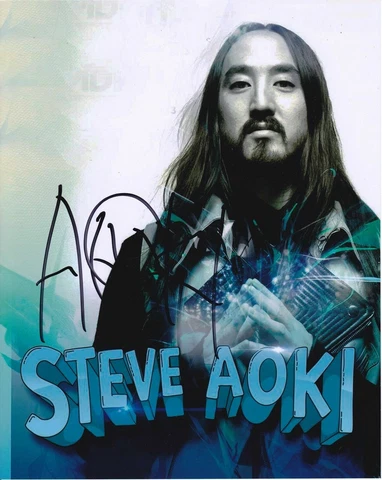 DJ Steve Aoki Signed Photo 8x10 COA Cover