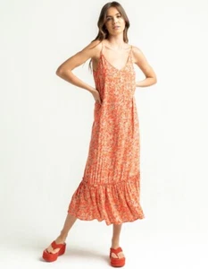 Vestido O'NEILL Byron Ditsy Midi agridulce lindo cómodo rojo floral - Grande - Imagen 1 de 4