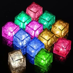 Kids Sensory Toys, 12PCS Ice Cubes Baby Bath Toys, Baby Light Up Toys - Picture 1 of 5