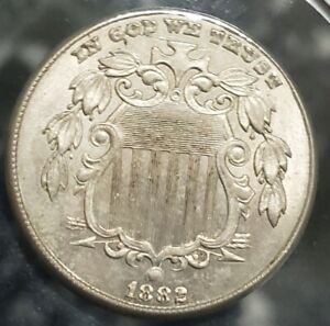 1882 5 Cents Shield Nickel. Uncirculated MS 