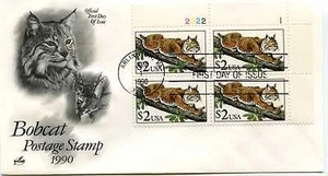 2482 $2. Bobcat ArtCraft, plate block, FDC - Picture 1 of 1